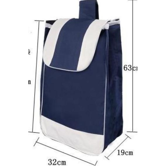 Troli Belanja Keranjang Belanja Tas Troli Belanja Trolley Roda- Ready