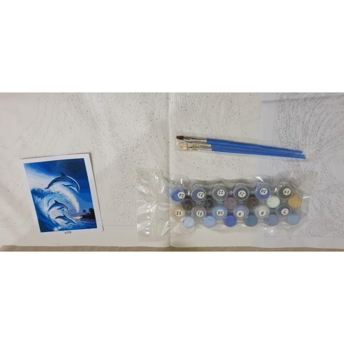 

ready PROMO 50X40CM PAINT BY NUMBER PAINTING BY NUMBERS DIY LUKISAN ACRILYC