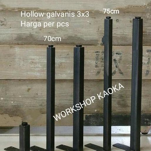 Terlaris Kaki Meja Besi Kotak 75Cm