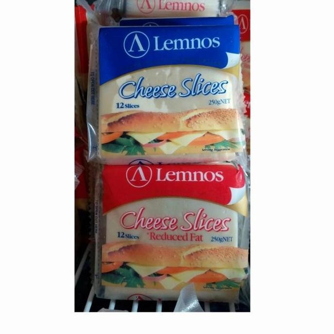 

Murah Keju Cheddar Lembaran Isi 12 Lemnos Slices 250G