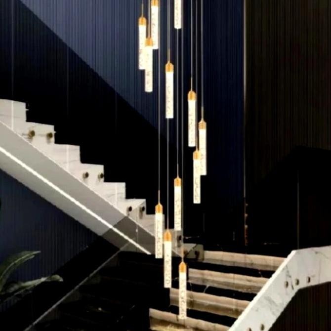 Sale Lampu Gantung Kristal Void Tangga Minimalis Led Modern
