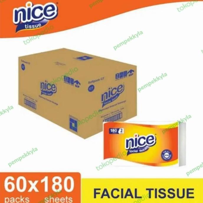 Tissue Nice 180 Sheet 1 Dus 60 Pcs