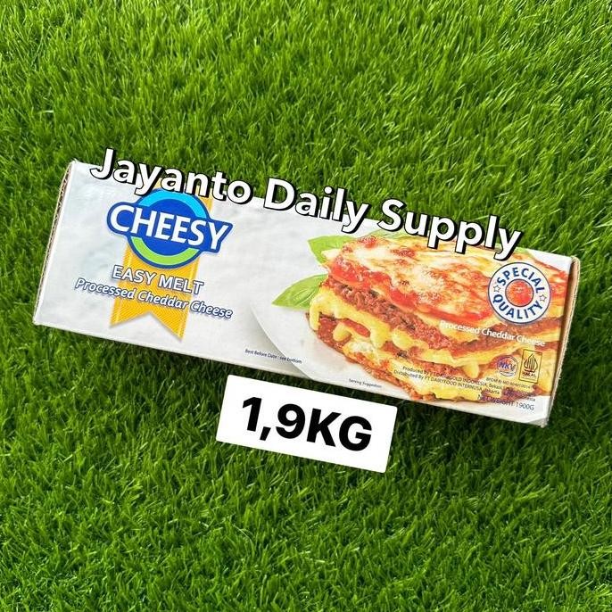 

Promo Cheesy Easy Melt 2Kg / Mudah Lumer & Leleh / Keju Cheddar Olahan