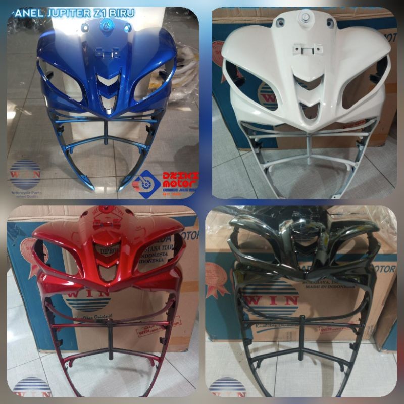PANEL TAMENG BODY DEPAN YAMAHA JUPITER Z1 INJECTION 1YD HITAM MERAH PUTIH MEREK WIN
