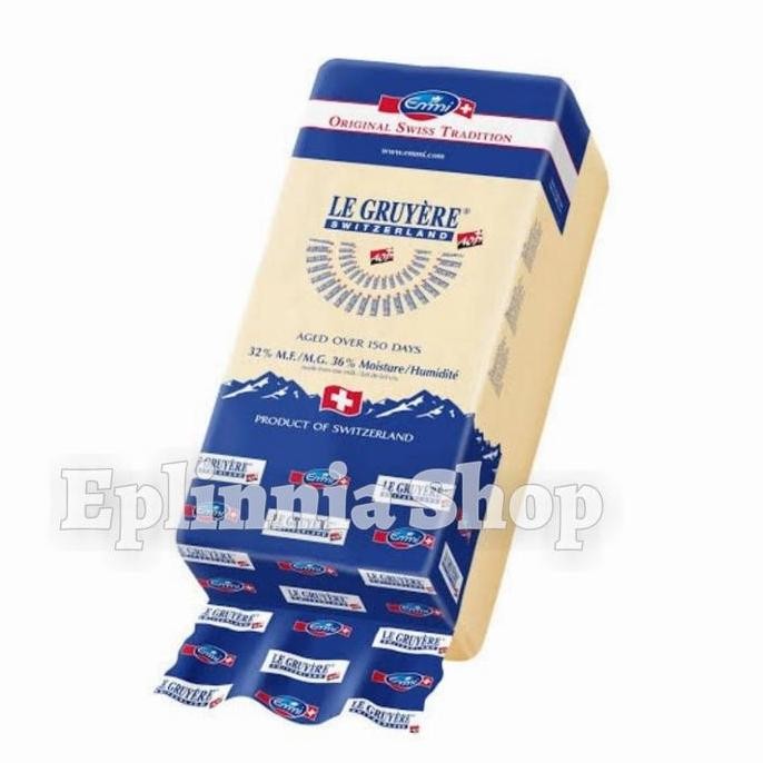 

Murah Le Gruyere Switzerland Cheese 100 Gr - Keju Swiss Gruyer - Gruyerre