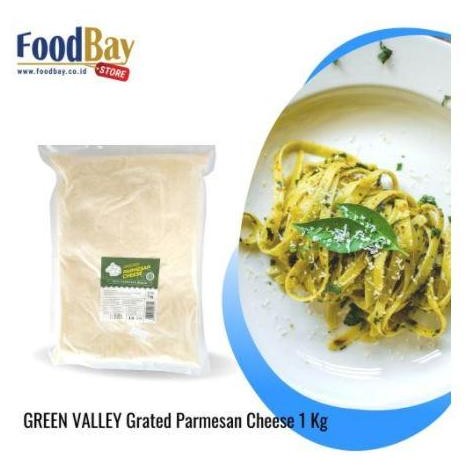 

Promo Green Valley - Grated Parmesan Cheese 1Kg / Keju Parmesan Baking Bubuk