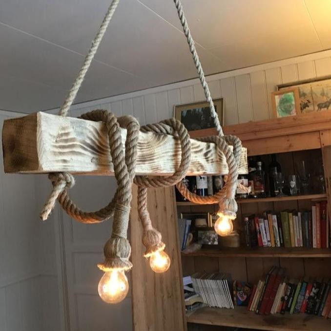 Sale Lampu Gantung Kayu Solid Lampu Hias Kayu