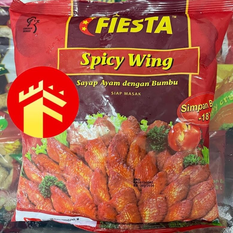 

Original Fiesta Spicy Wing 500G - Sayap Ayam Pedas Bumbu Siap Goreng