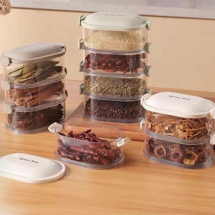 Toples Bumbu Dapur Wadah Bumbu Cabai Bawang Multifungsi