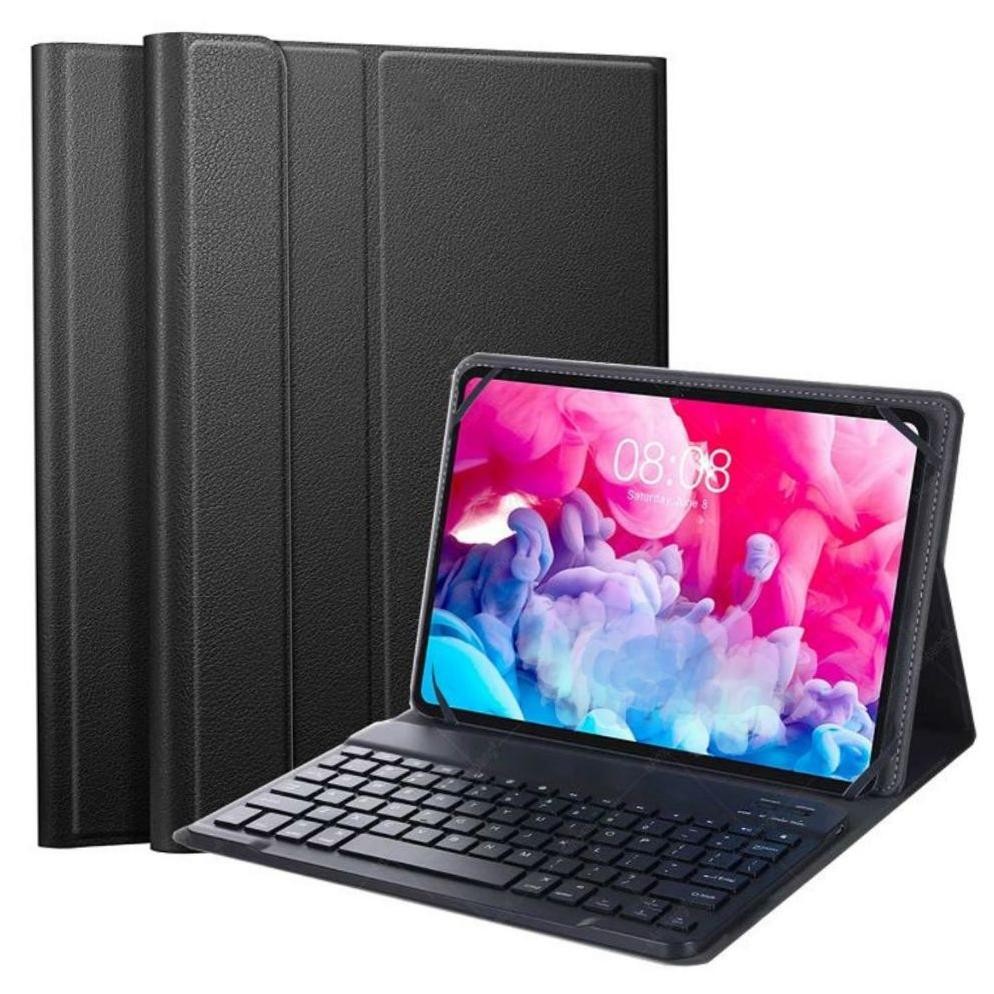 Promo  Sarung Tablet Universal Ukuran 9 - 10 Inch Ada Paket Plus Keyboard Touchpad Leather Case Wire