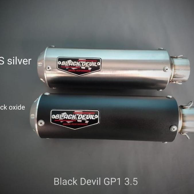 knalpot aerox 155 gp1 fullsystem header blue black devil