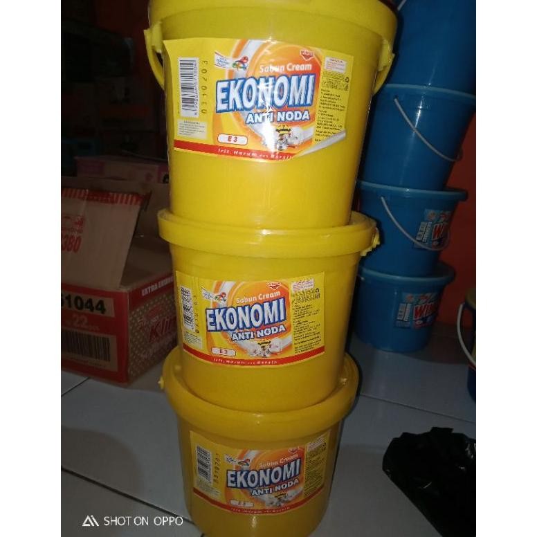 

Original Sabun Colek Wings Biru + Cream Ekonomi + Cemerlang 3Kg Ember Sabun Cuci Piring Ampuh