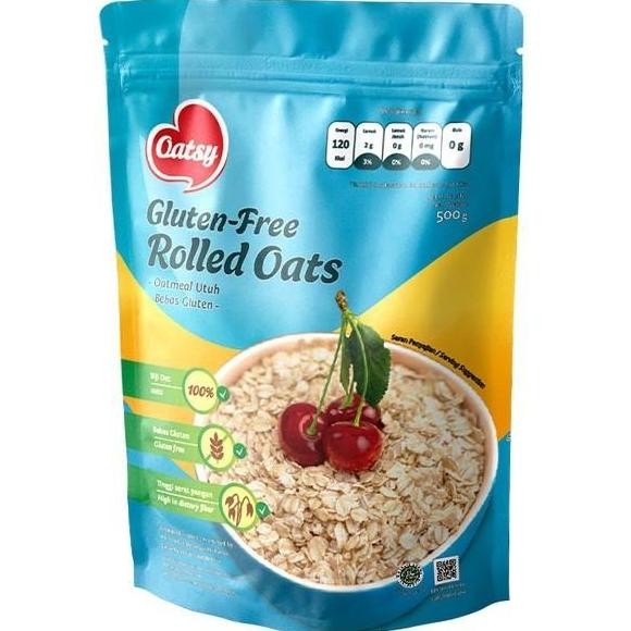 

Gluten Free Rolled Oat Oatsy / Rolled Oat Gluten Free Oatsy - 500 Gram Terlaris