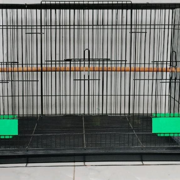 Sangkar Kandang Umbaran Burung Size Large L 60X40Cm Ekonomis Fullset Free 2 Cepuk Plus Tatakan Tangk