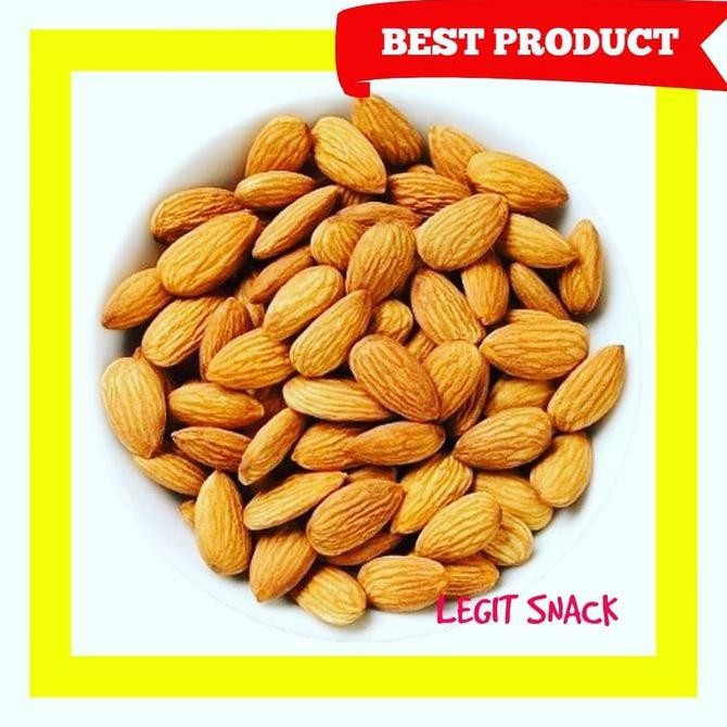 

Terlaris ALMOND ROASTED TANPA KULIT / KACANG ALMON KUPAS 500GR Best seller