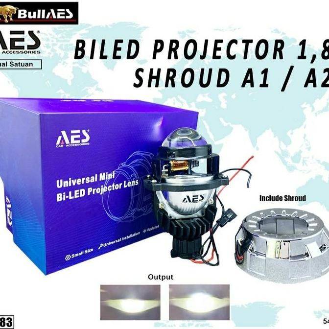 BI-LED BILED AES 1,8 INCH PAKET SHROUD A1 A2 I BILED PROJECTOR