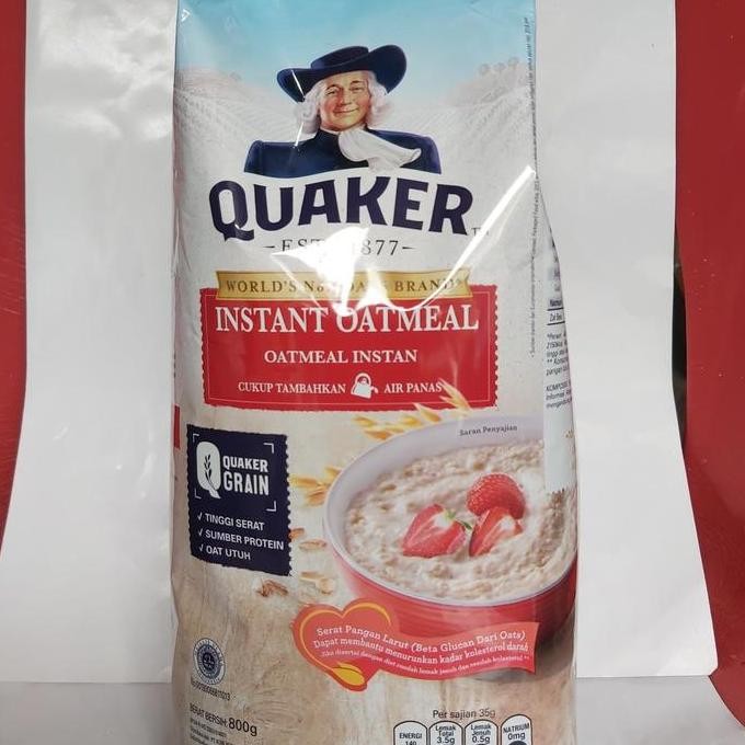 

Quaker Oatmeal Instant 800Gr Terlaris