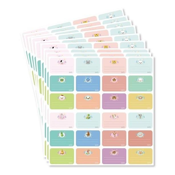 

Label Perawatan Hari Label Botol Bayi 720 Buah, Perlengkapan Sekolah, Dua Belas Desain Hewan Stiker Aman Pencuci Piring Dan Barang Anak-Anak