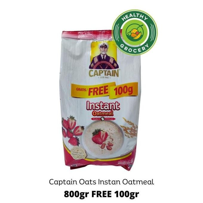 

Captain Oats Instant Oatmeal 800Gr Free 200Gr Terlaris