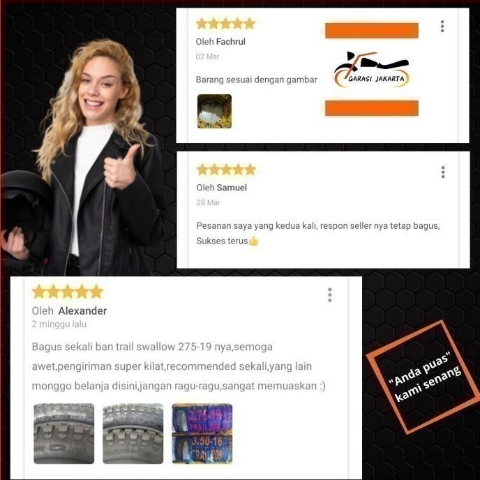 [Expert] Ban motor cross swallow 300 ring 17 trail kawasaki klx crf x-cross