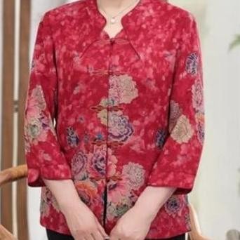 Fashionable 0005 Blouse Cheongsam Wishing Baju Atasan Traditional Ld112 Wanita Mandarin Cina Adat Ba