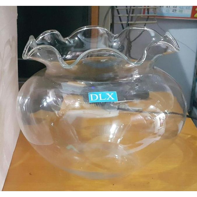 Akuarium Bulat Kaca 3,5L. Aquarium Bulat. Toples Dlx.