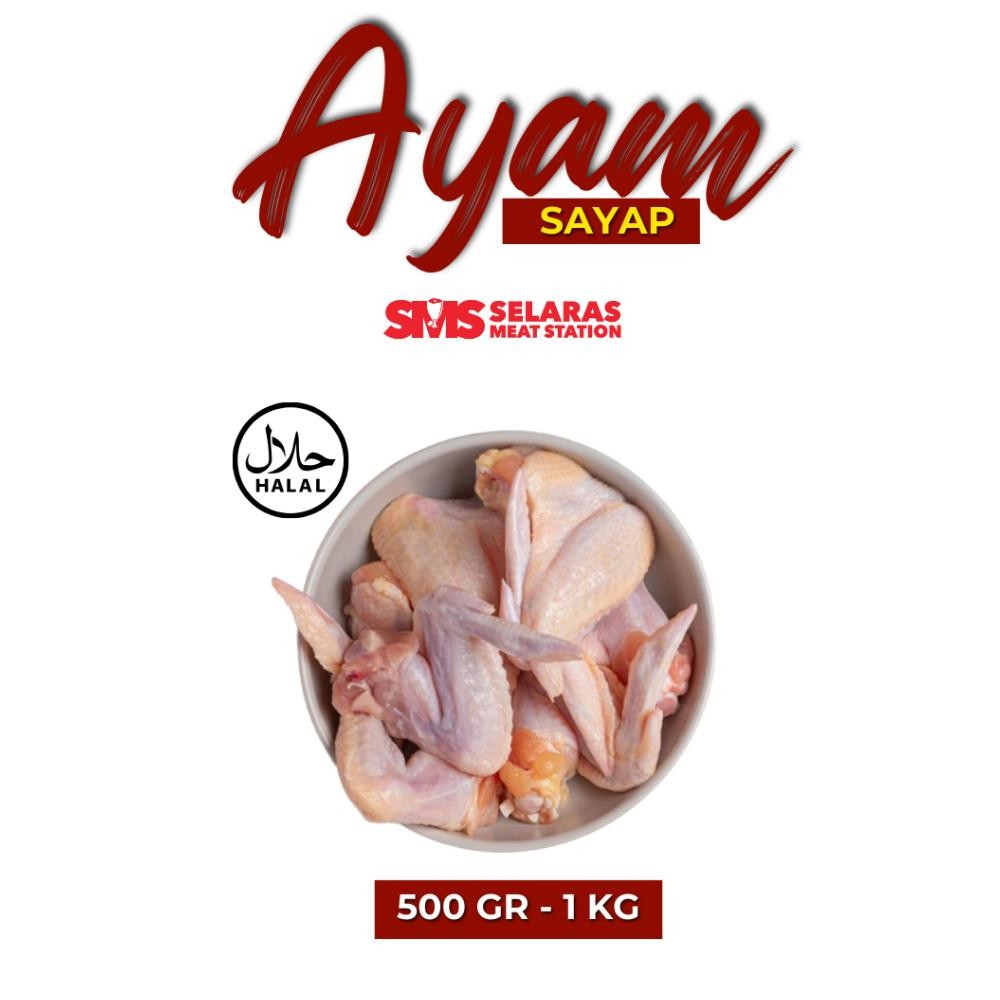 

Original Sayap Ayam Gurih 700Gr - Frozen Chicken Wings Bumbu Lezat