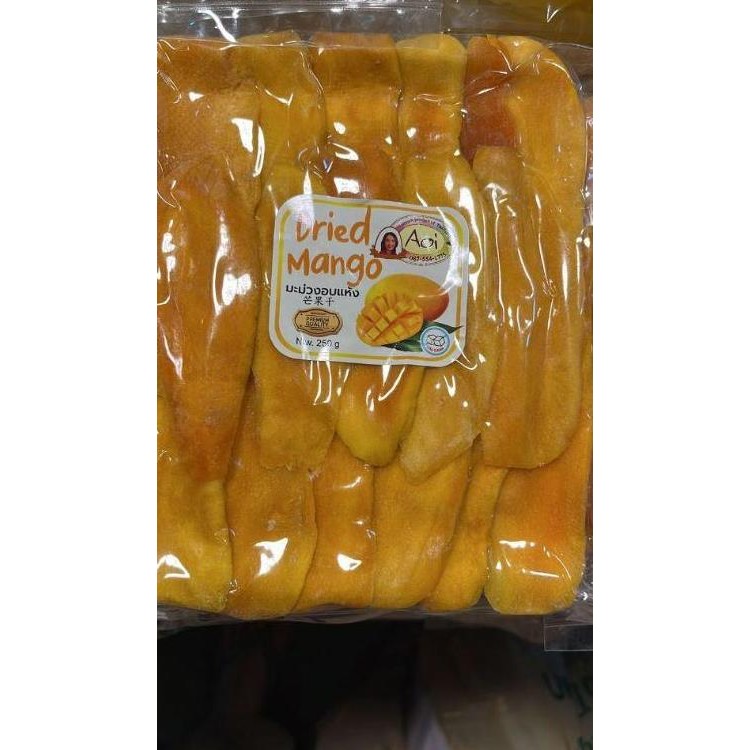 

Cemilan Buah Kering Dried Mango Aoi 250 Gr Ada Dan Spicy Enak