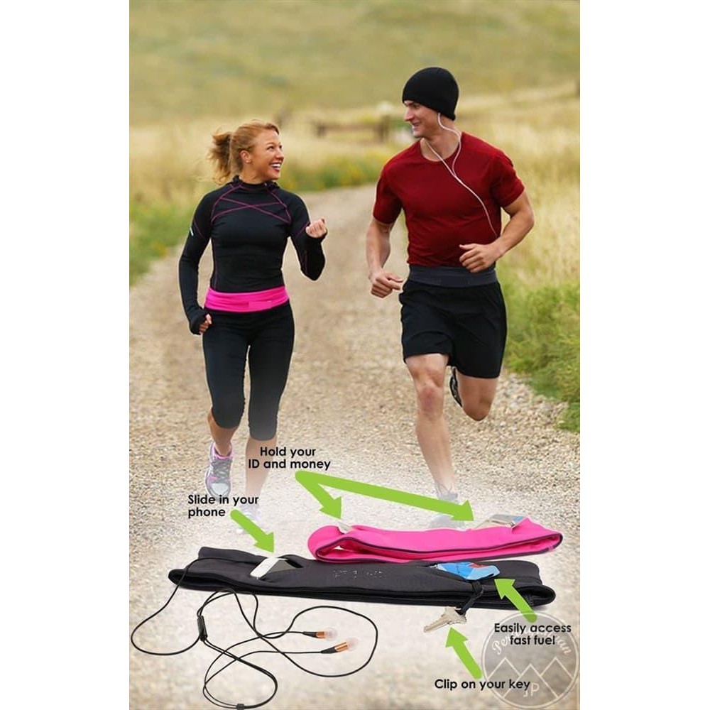 Non Aonijie Flipbelt Running Belt Sabuk Gym (Polos Import)