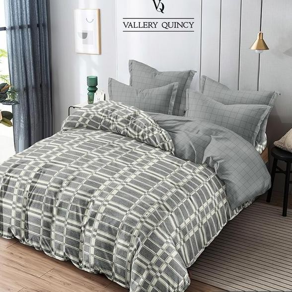 Bed Cover Set Vallery Quincy 180X200 Bedcover Katun Jepang Vallery