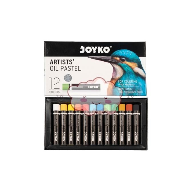 

Crayon Artists Oil Pastel Krayon Minyak Joyko OP-12ART 12 Warna Colors SV9