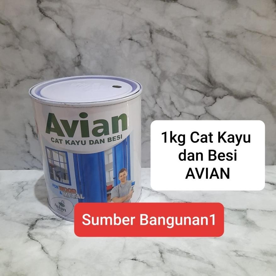 

Avian 1kg cat kayu besi warna Cat minyak SV9
