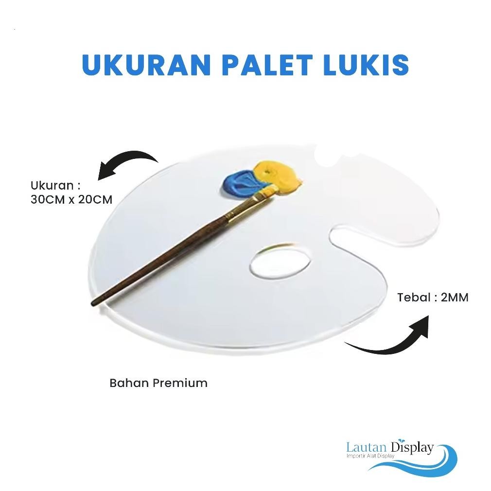 

Palet Lukis Akrilik Pallete Palette Tempat Wadah Cat Air Pallet Cet Acrylic Painting Transparan SV9