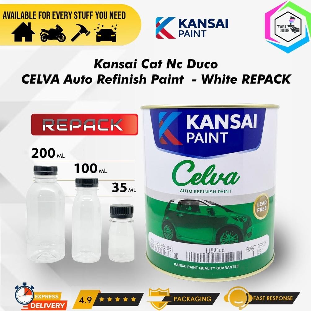 

Meni Celva Kansai Paint Putih 1L & 200 ML SV9