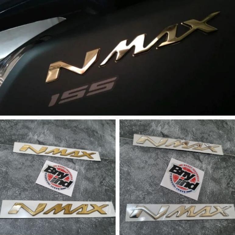 ASLI EMBLEM LOGO NMAX YAMAHA AKSESORIS MOTOR LOGO TIMBUL VARIASI