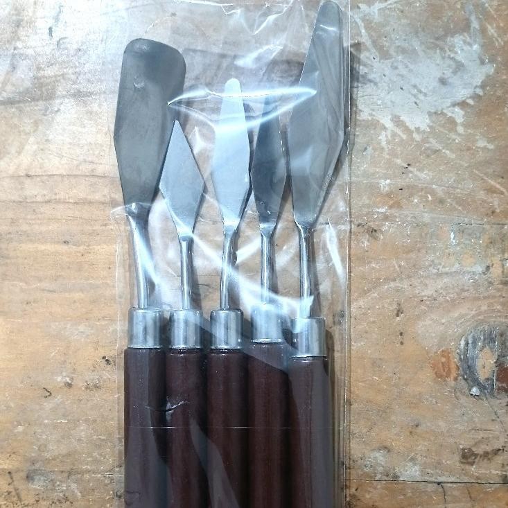 

Satu Set Palette Knives/Spatula Lukis/Alat Menghias Kue ISI 5 Pcs SV9