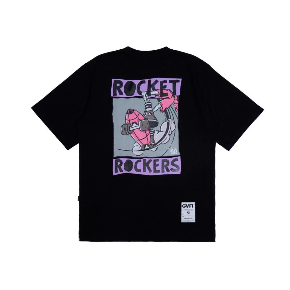 Promo Kaos Rocket Rockers Skate T-Shirt Gvfi X Rocket Rockers Kaos Pria Kaos Distro Katun Combed 24S