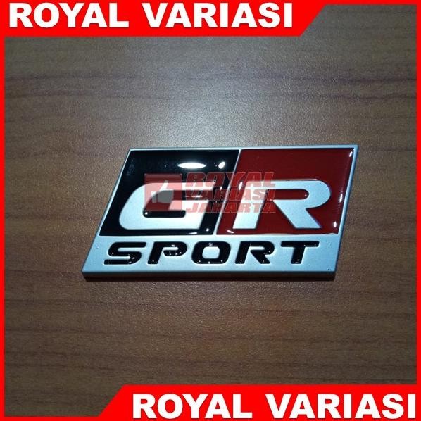ASLI EMBLEM LOGO GR GAZOO RACING TOYOTA FORTUNER YARIS RUSH - STIKER RACING SPORT CHROME