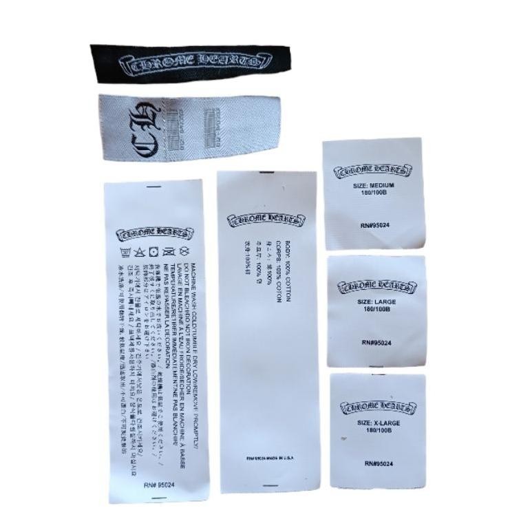 

Tag Label Chrome Hearts Fullset Benang Silver SV9