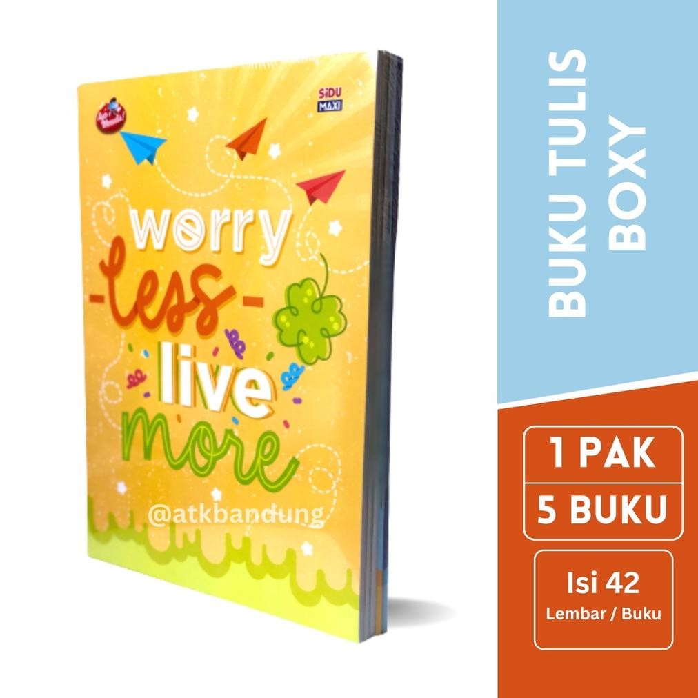 

Sinar Dunia Buku Tulis SIDU MAXI Ukuran Boxy B5 42 Lembar - Pack ( 5 buku ) SV9
