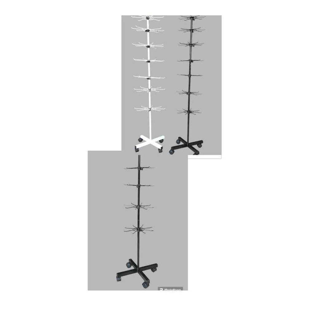 Produk Baru Rak Display Aksesoris Putar 7 Susun Model Matahari Gantungan Perhiasan Bros Organizer