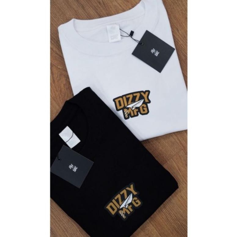 Promo Miliki Kaos Distro Dizzy Kapst-Shirt Dizzy Plane Black White