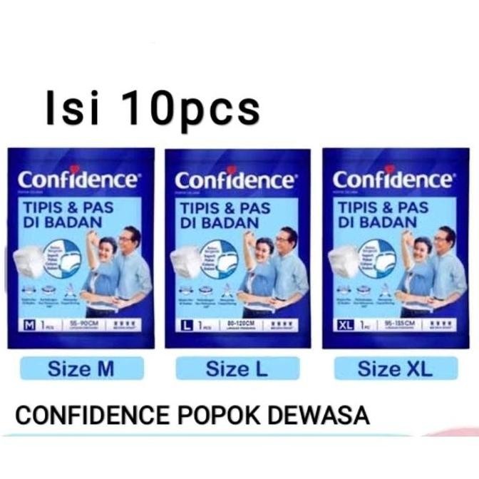Confidence popok dewasa isi 10pcs -confidence pants popok dewasa M/L/XL isi 10pcs