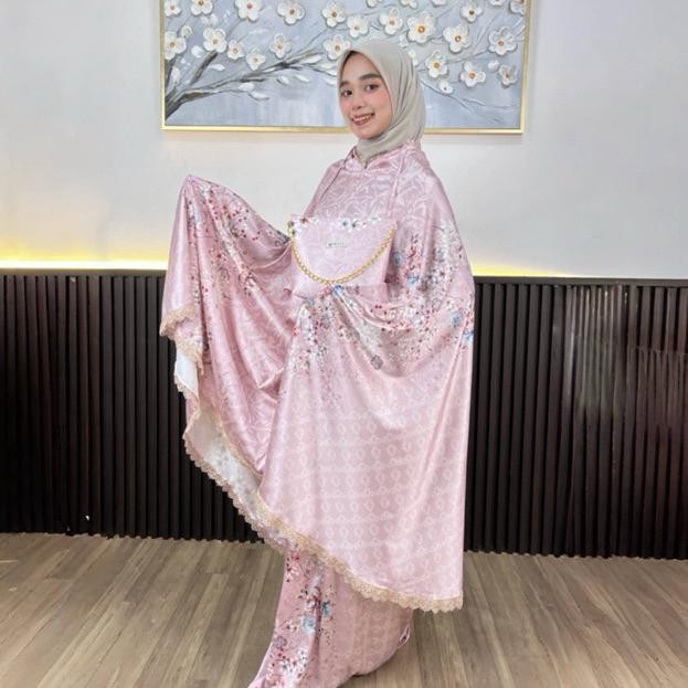 MUKENA SILK MOTIF | MUKENA SILK PRINTING | BAHAN SILK PREMIUM AST