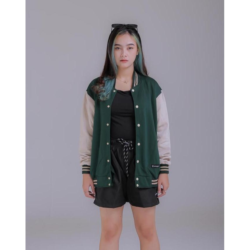 Jaket Polos Varsity Casual Pria Wanita Terlaris Jacket Polos Original Mothbless (Best Quality)