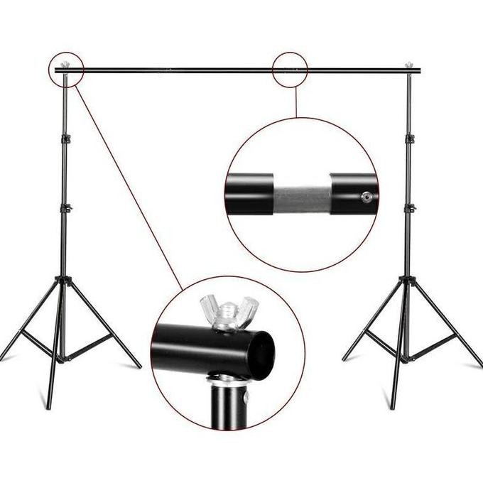 Stand Background Dengan Kain Backdrop Green Screen Terlaris