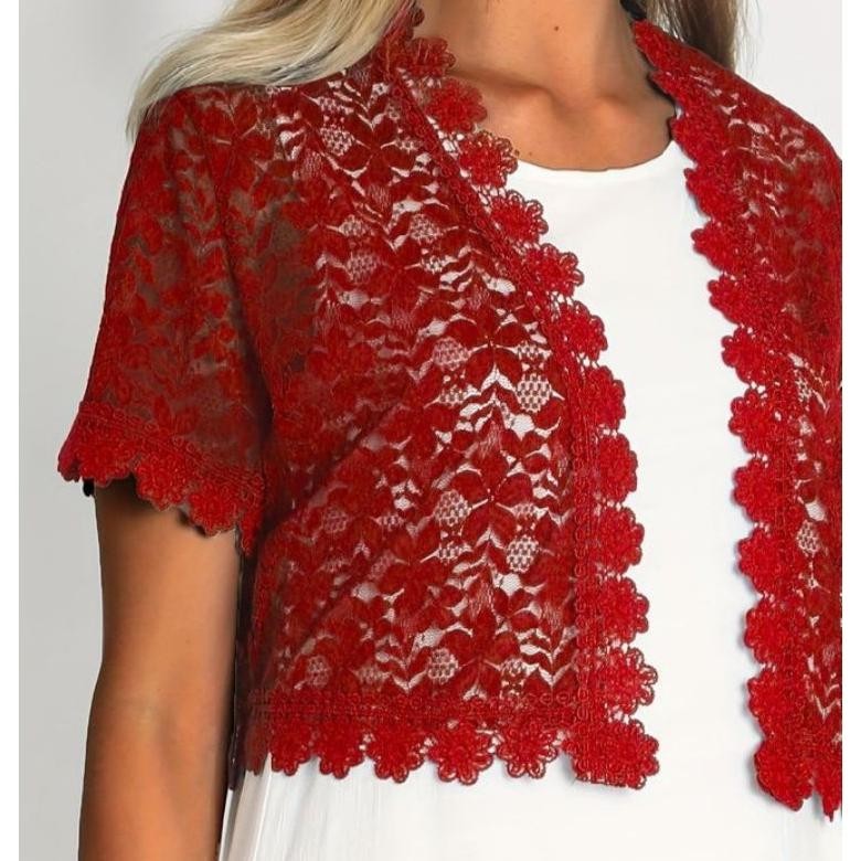 auter renda brokat kekinian.auter kardigan brokat Syahrini AST