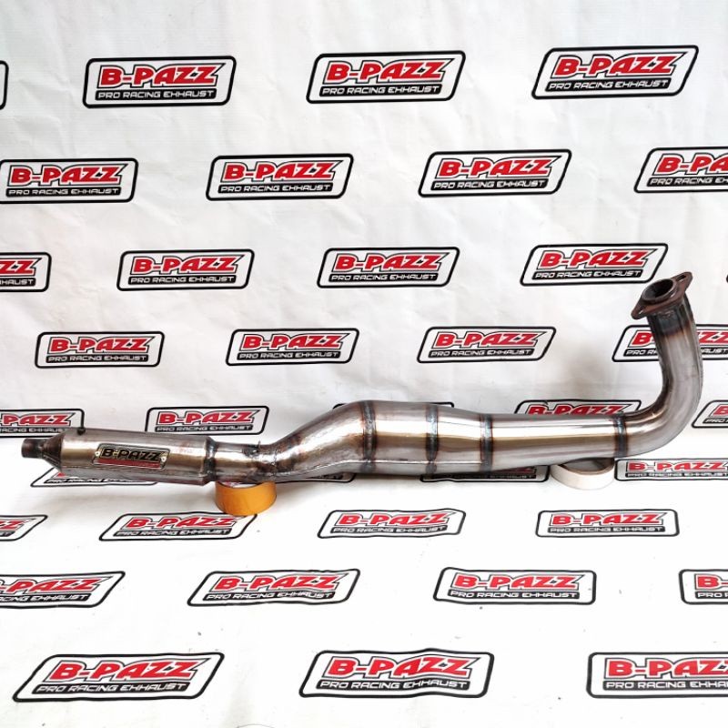 Knalpot B-PAZZ RX King Model 3V3 Full Stainless / Galvanis Poles Vernis