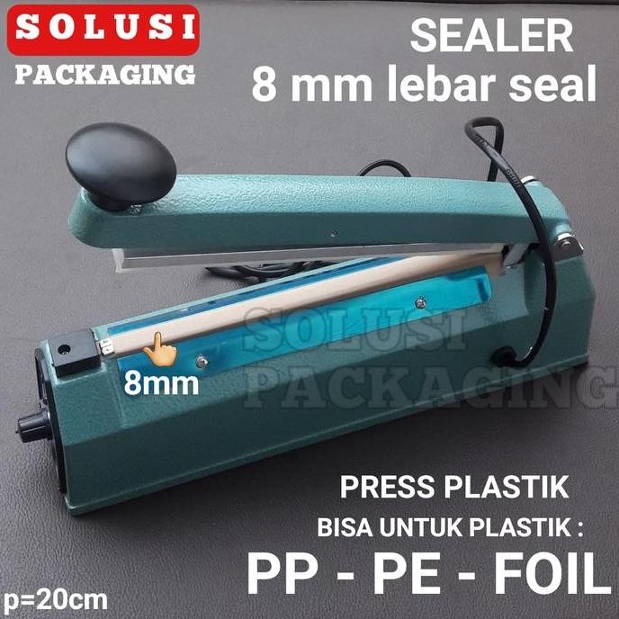 HARGA DISC - SEALER LEBAR 8MM/PENGEMAS PEREKAT PLASTIK MAKANAN PRESS PLASTIK FOIL