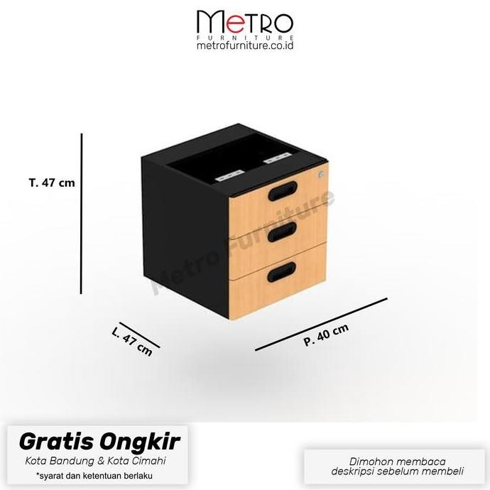

TERMURAH - Laci Gantung Meja kantor UFD UNO central lock